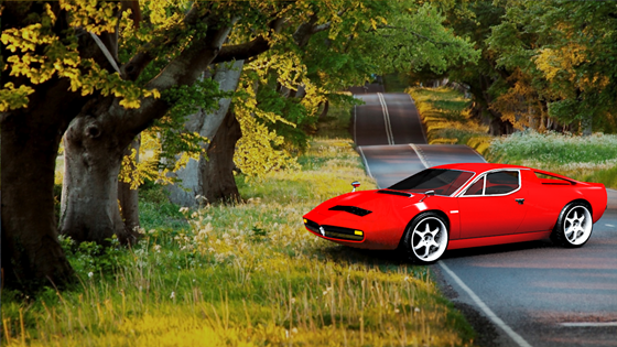 3ds max: Maserati Merak