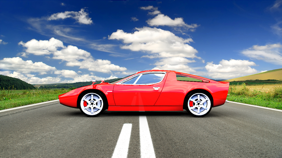 3ds max: Maserati Merak