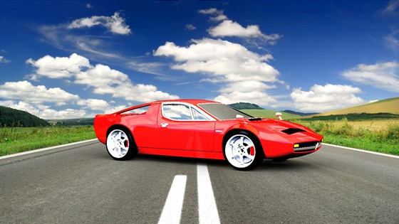 3ds max: Maserati Merak